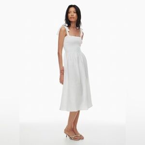 Aritzia Wilfred Linen Midi Dress NWT